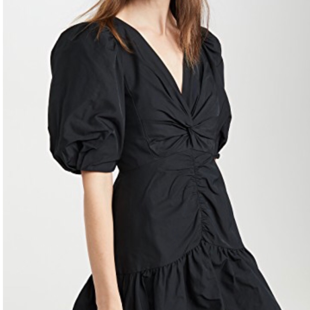 $495 NWT Rebecca Taylor Black Taffeta Dress -4